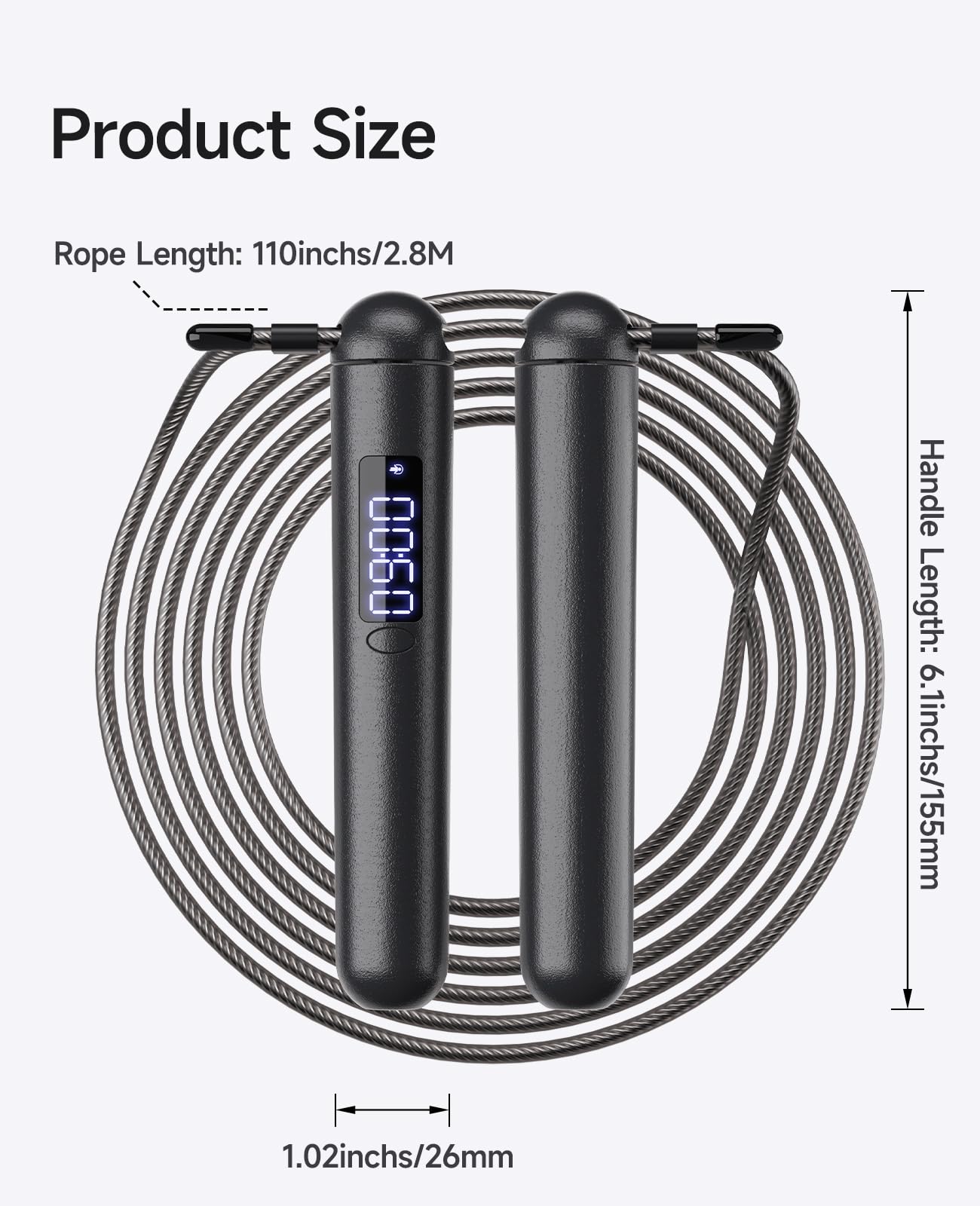 Accurate Count Skipping Rope with Calorie Counter