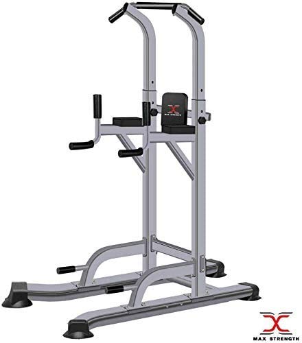 Max Strength Pull Up Bar Dip Station for Home Gym