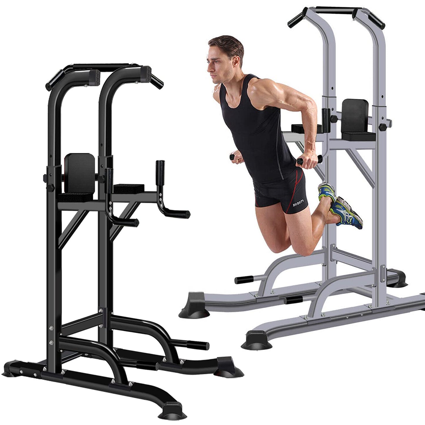Max Strength Pull Up Bar Dip Station for Home Gym