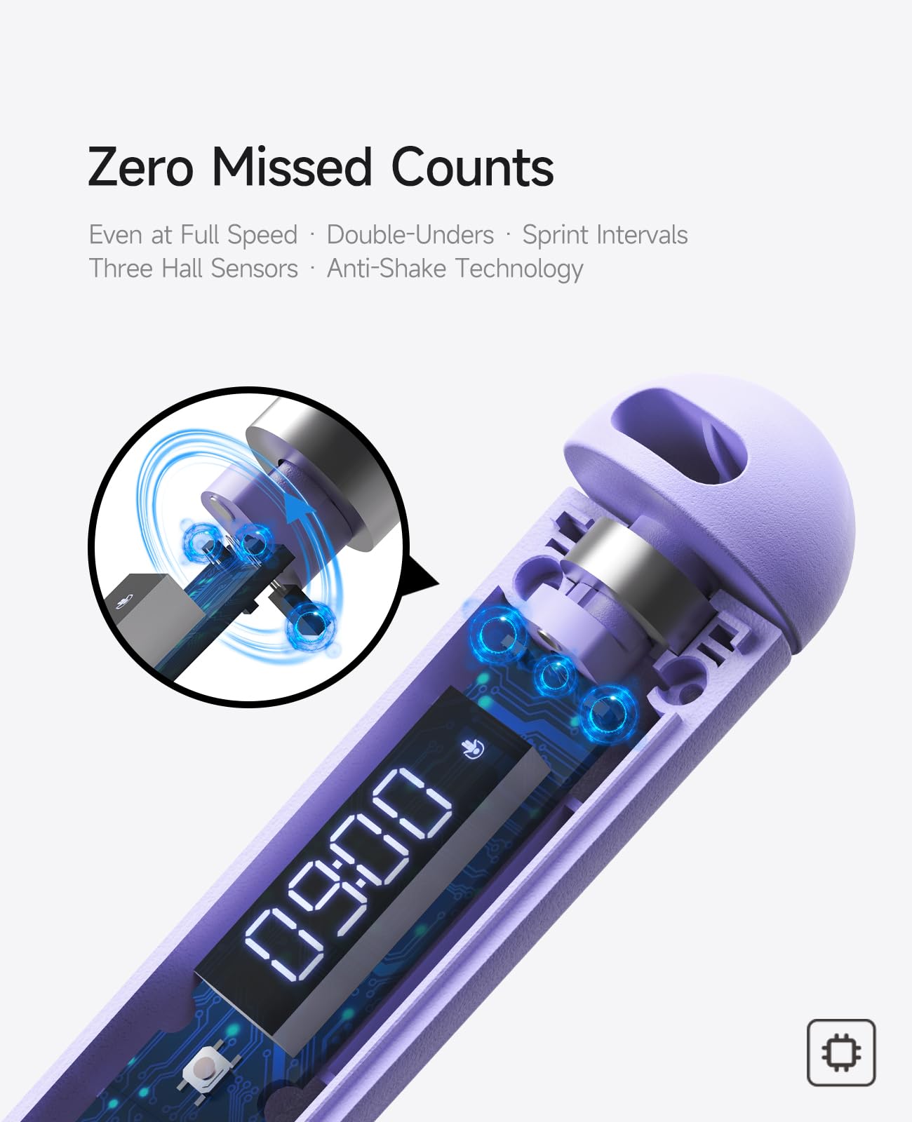 Accurate Count Skipping Rope with Calorie Counter