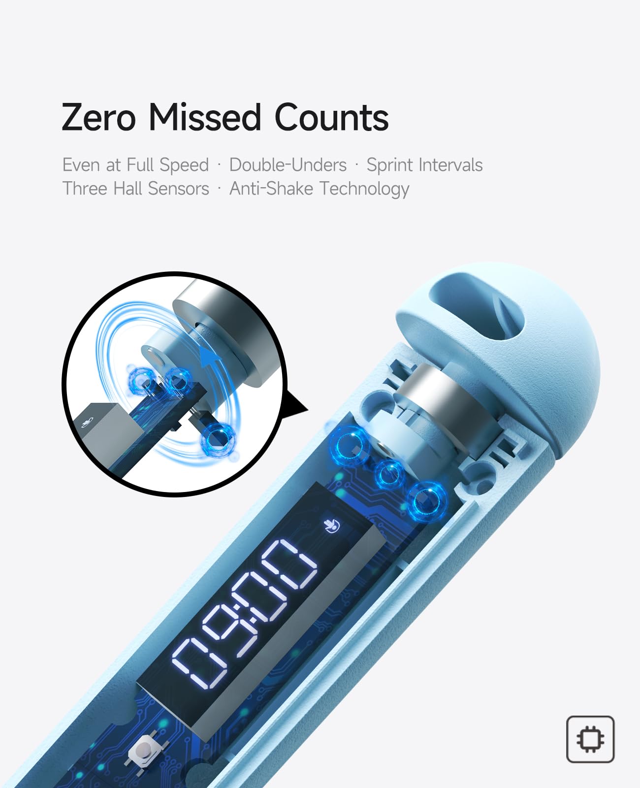 Accurate Count Skipping Rope with Calorie Counter