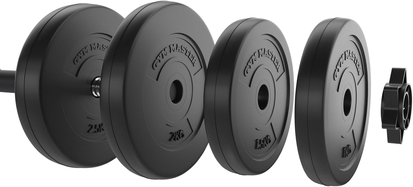 30kg Adjustable Dumbbell Barbell Weight Set