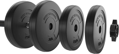30kg Adjustable Dumbbell Barbell Weight Set