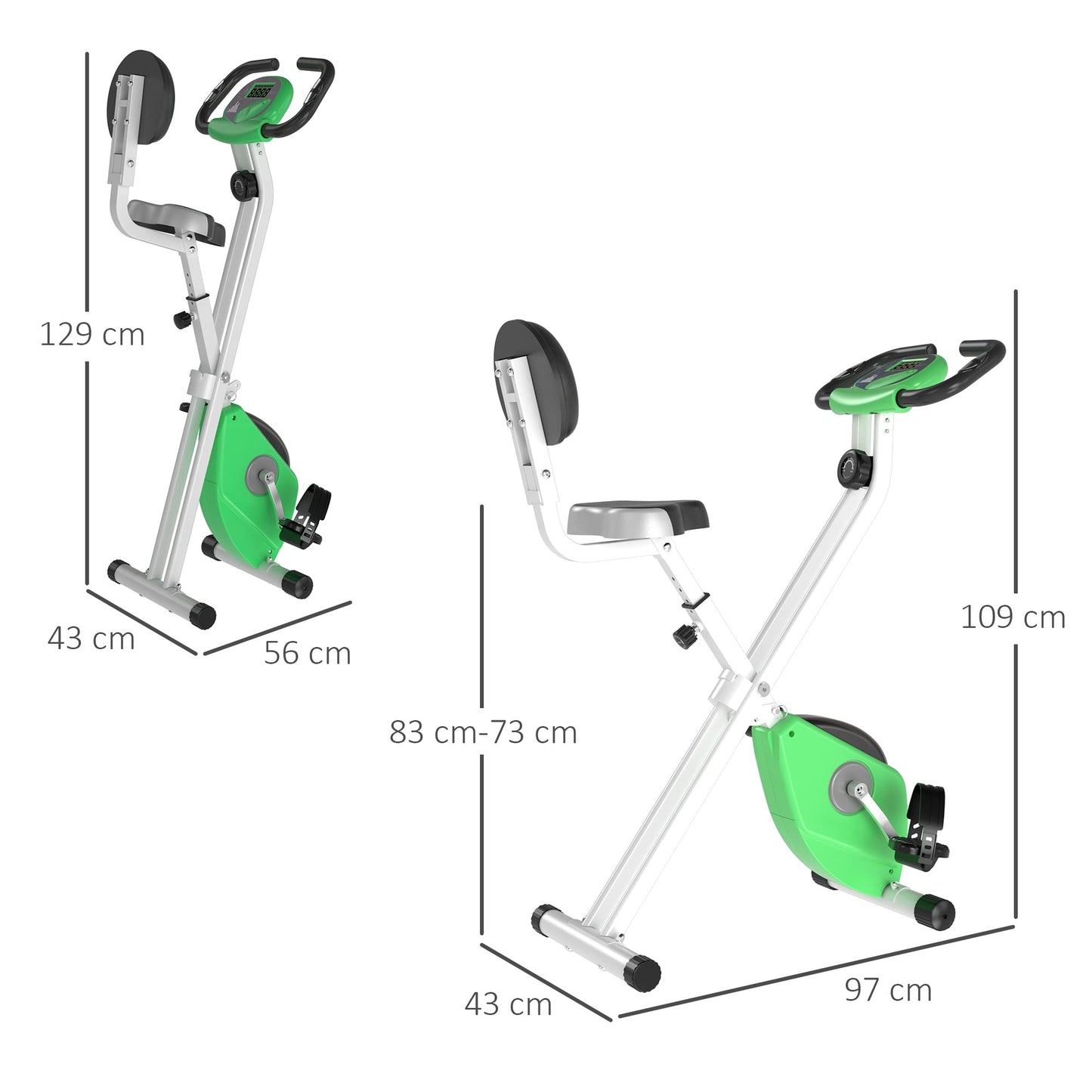 Folding Exercise Bike, Indoor Trainer