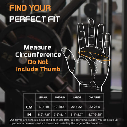 Gym Gloves, Workout Gloves, Fingerless Gloves for Weightlifting