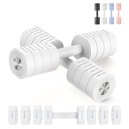 Adjustable Dumbbell Set of 2, 4 in 1 Hand Weights for Men/Women at Home