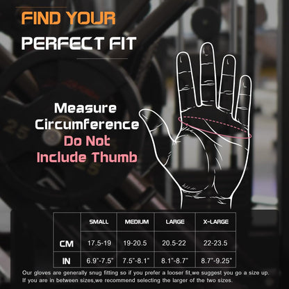 Gym Gloves, Workout Gloves, Fingerless Gloves for Weightlifting