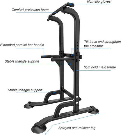 Height Adjustable Power Tower Station Pull up Bar
