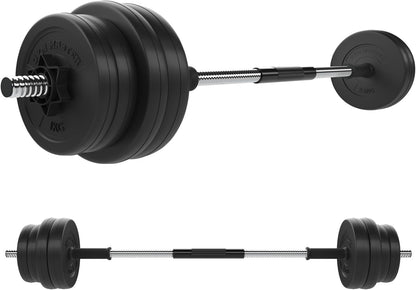 30kg Adjustable Dumbbell Barbell Weight Set