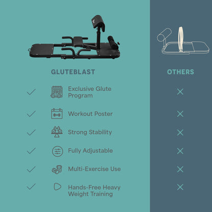 2-in-1 Squat & Glute Machine - Premium Squat Workout from Home