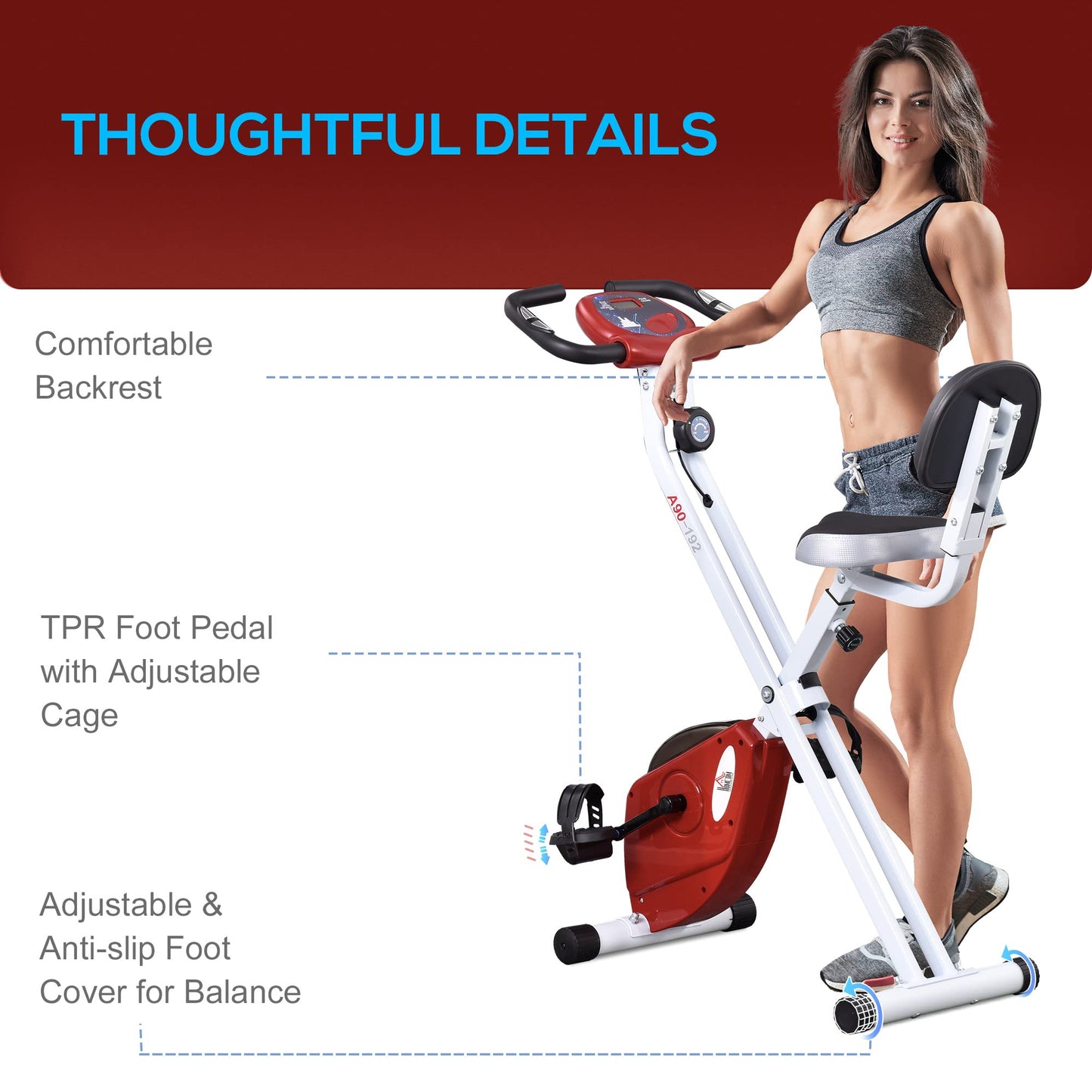 Folding Exercise Bike, Indoor Trainer