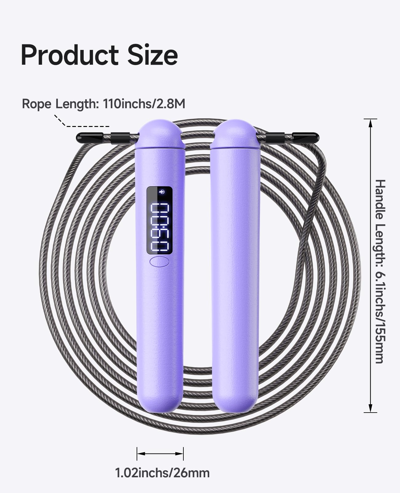 Accurate Count Skipping Rope with Calorie Counter