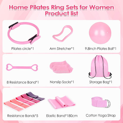 13Pcs Pilates Equipment Set Pilates Ring Set