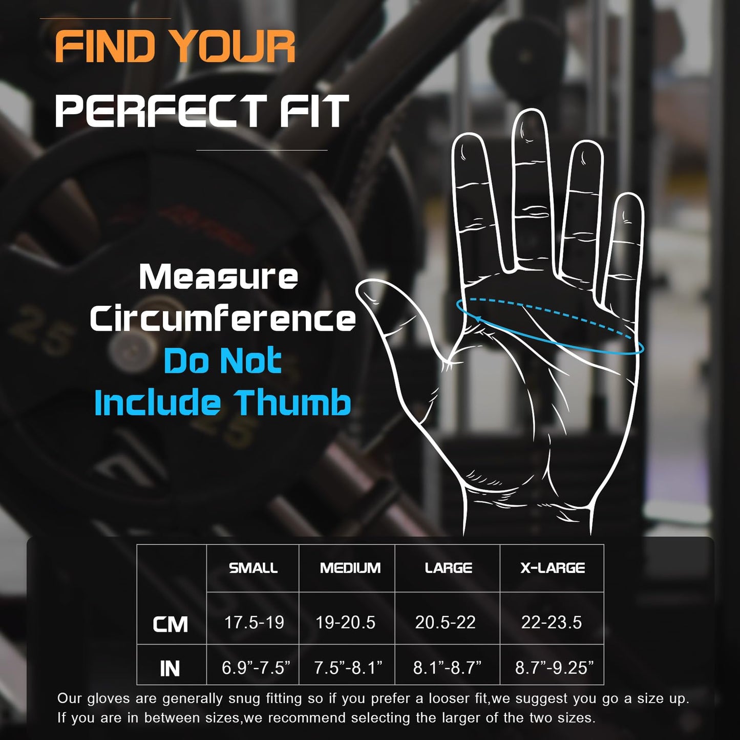 Gym Gloves, Workout Gloves, Fingerless Gloves for Weightlifting