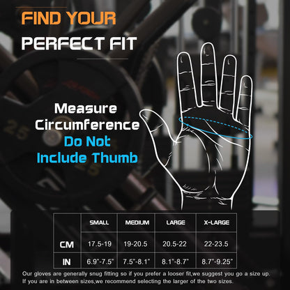 Gym Gloves, Workout Gloves, Fingerless Gloves for Weightlifting