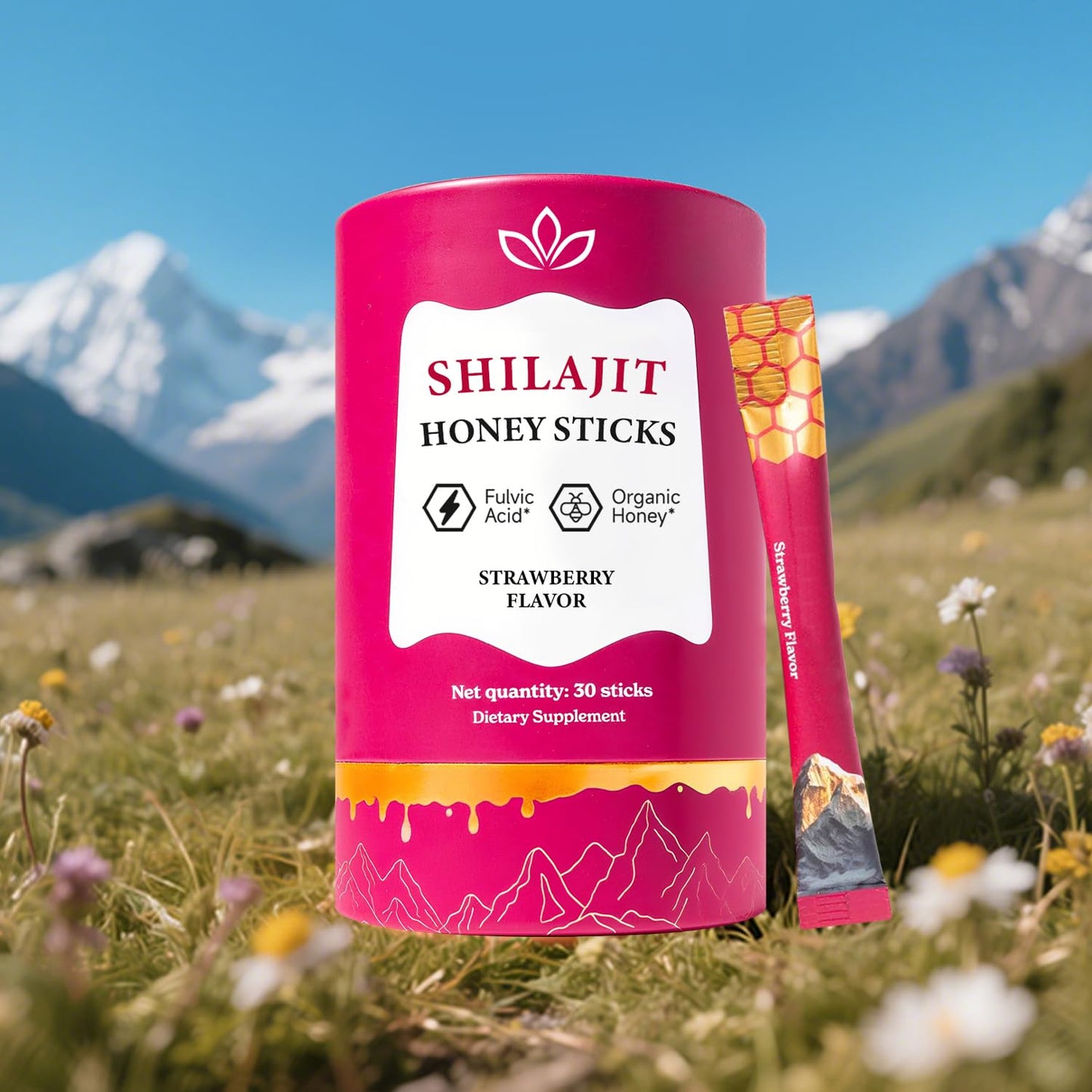 Shilajit Honey Sticks for Women - Hormone Balance & Natural Energy Booster 30 Servings