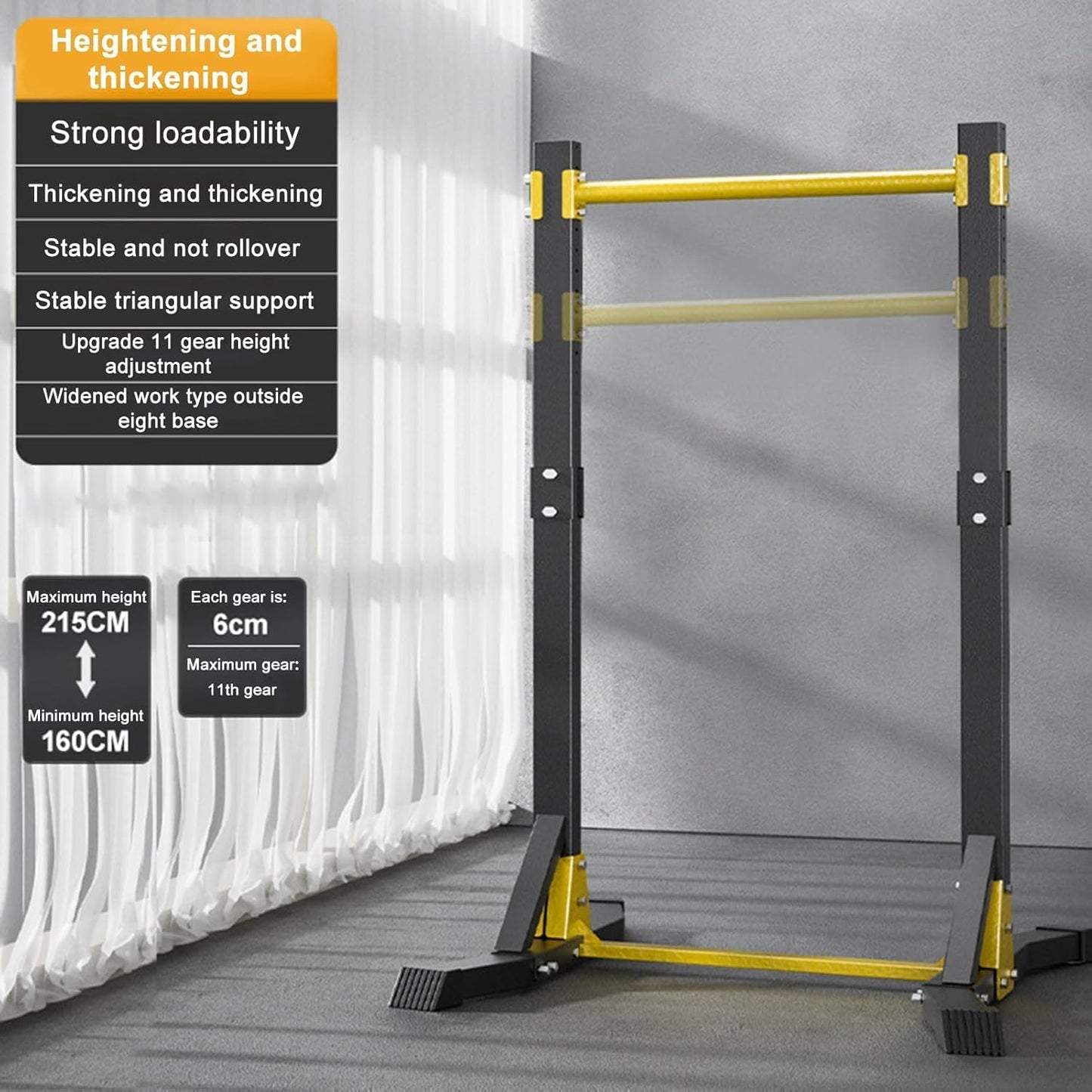Pull Up Bar Station,Free Standing, for Home Gym, 180Kg