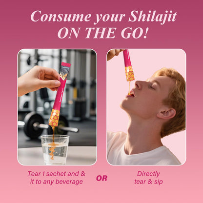 Shilajit Honey Sticks for Women - Hormone Balance & Natural Energy Booster 30 Servings