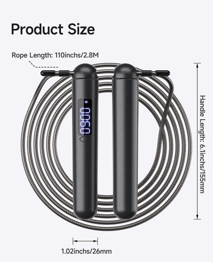 Accurate Count Skipping Rope with Calorie Counter