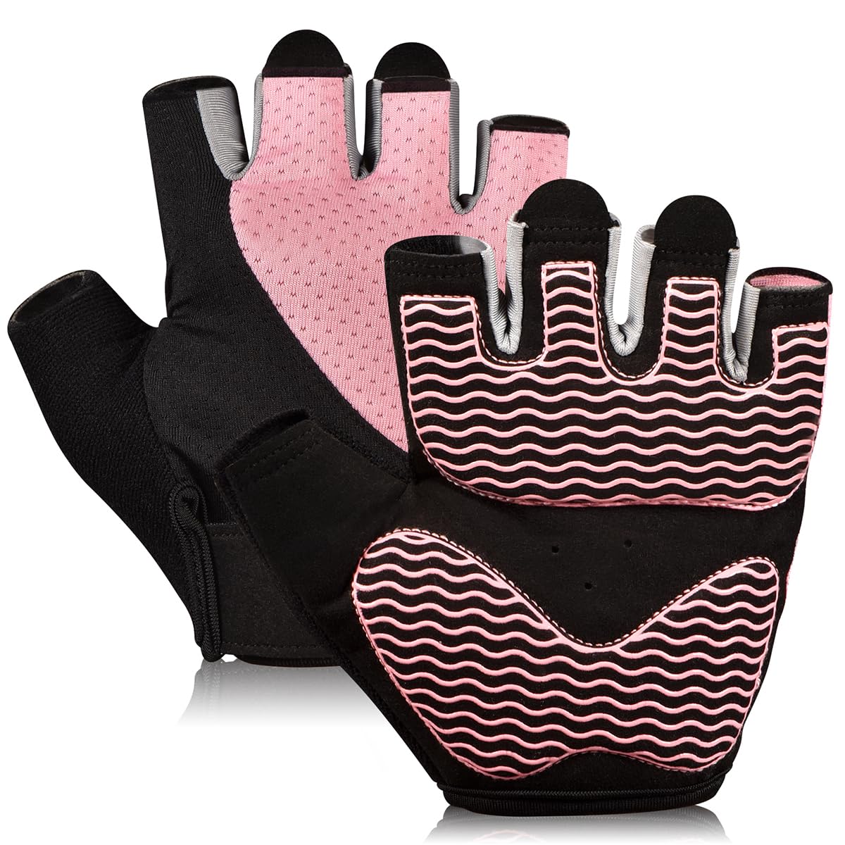 Gym Gloves, Workout Gloves, Fingerless Gloves for Weightlifting