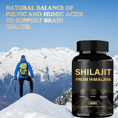 Shilajit Honey Sticks for Men, 100% Pure with Acid Fulvic, Essential Minerals, Boost Energy and Immunity, 30 Individually Packaged.