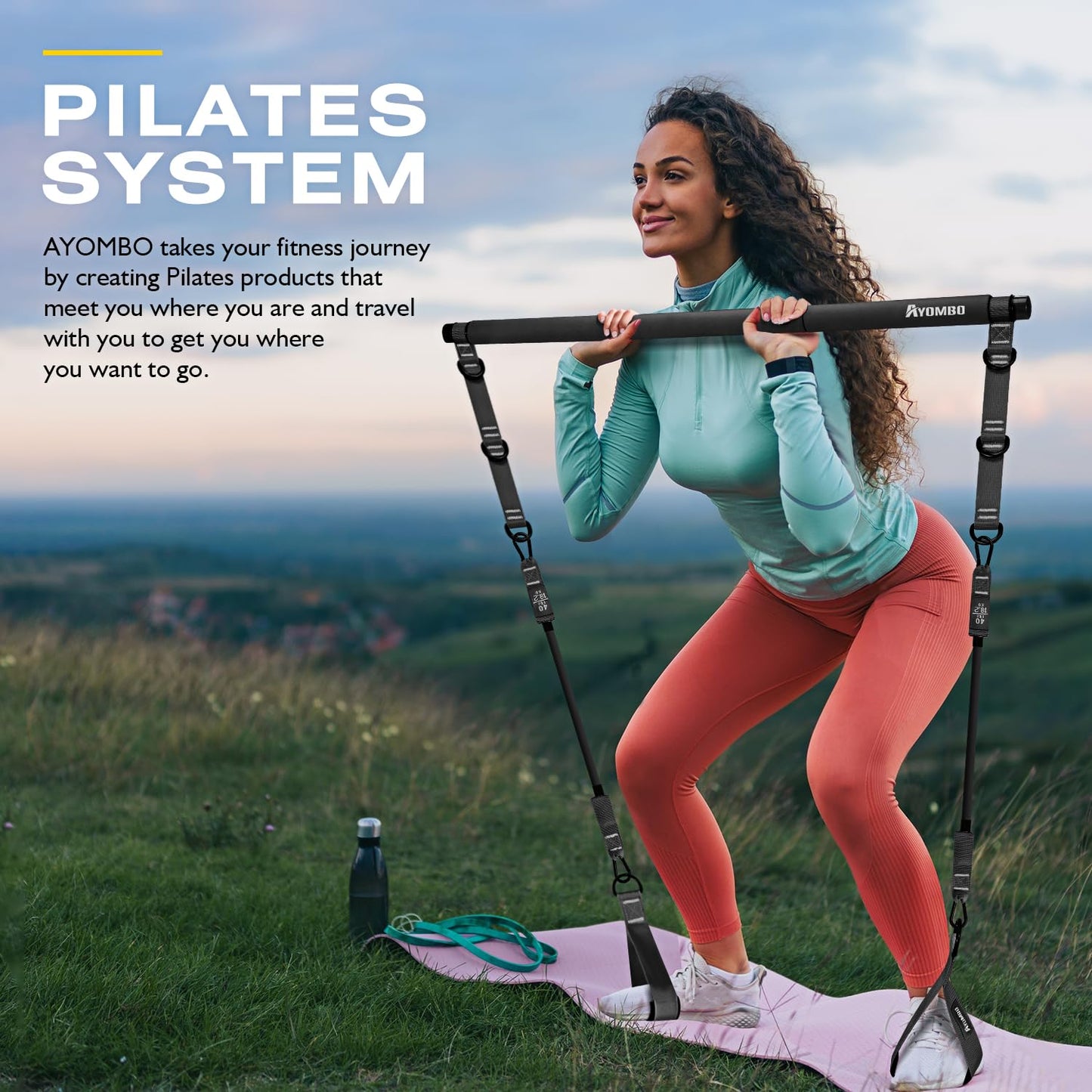 Pilates Bar Kit with Resistance Bands
