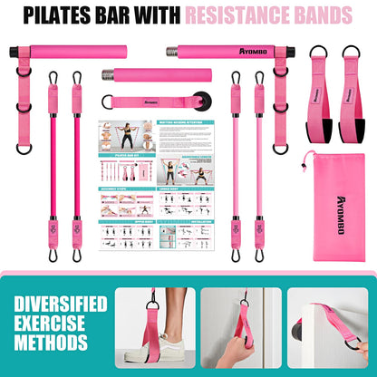 Pilates Bar Kit with Resistance Bands