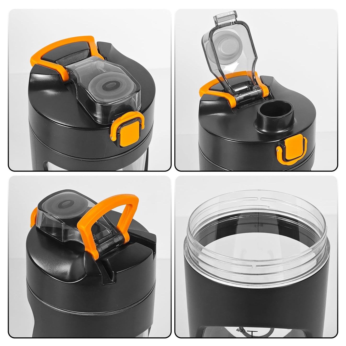 mountop Protein Shaker Bottle, USB-C Rechargeable