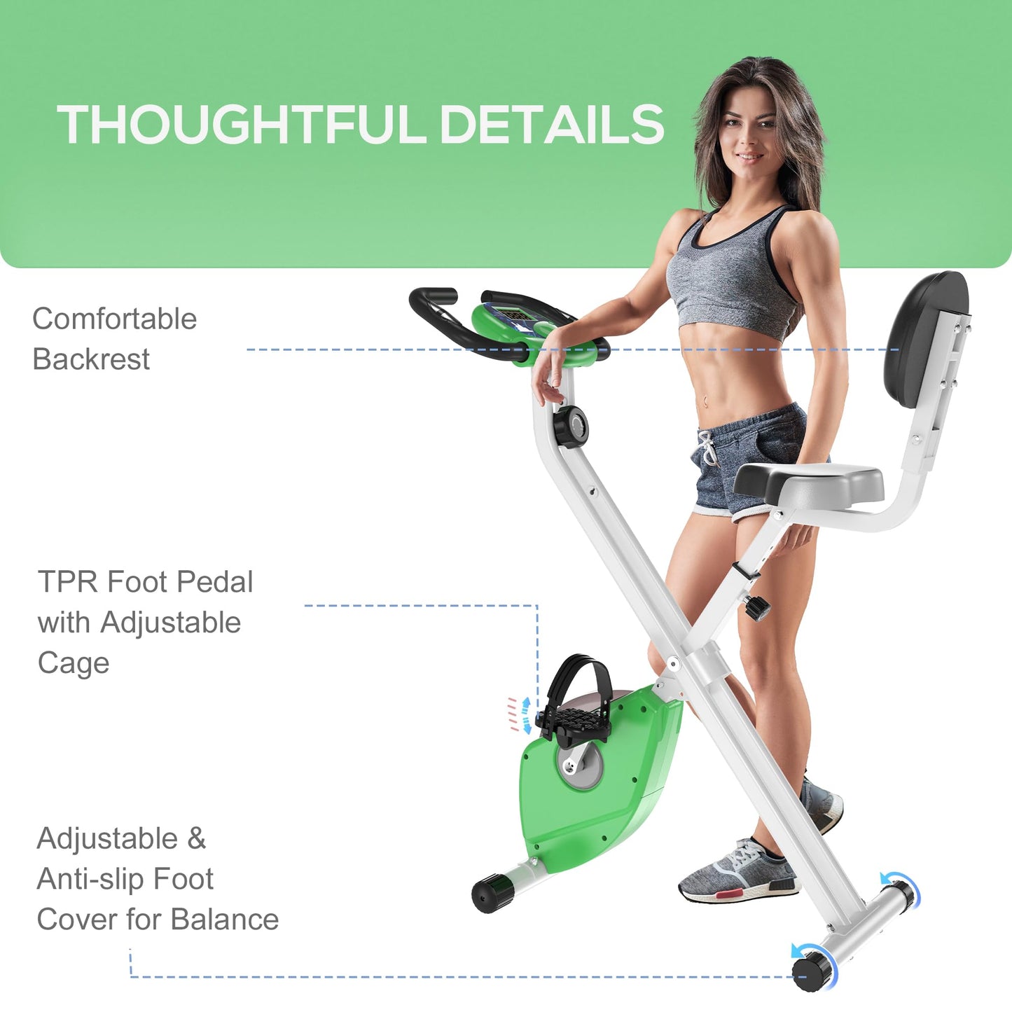 Folding Exercise Bike, Indoor Trainer