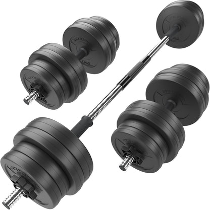 30kg Adjustable Dumbbell Barbell Weight Set