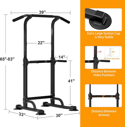 Height Adjustable Power Tower Station Pull up Bar
