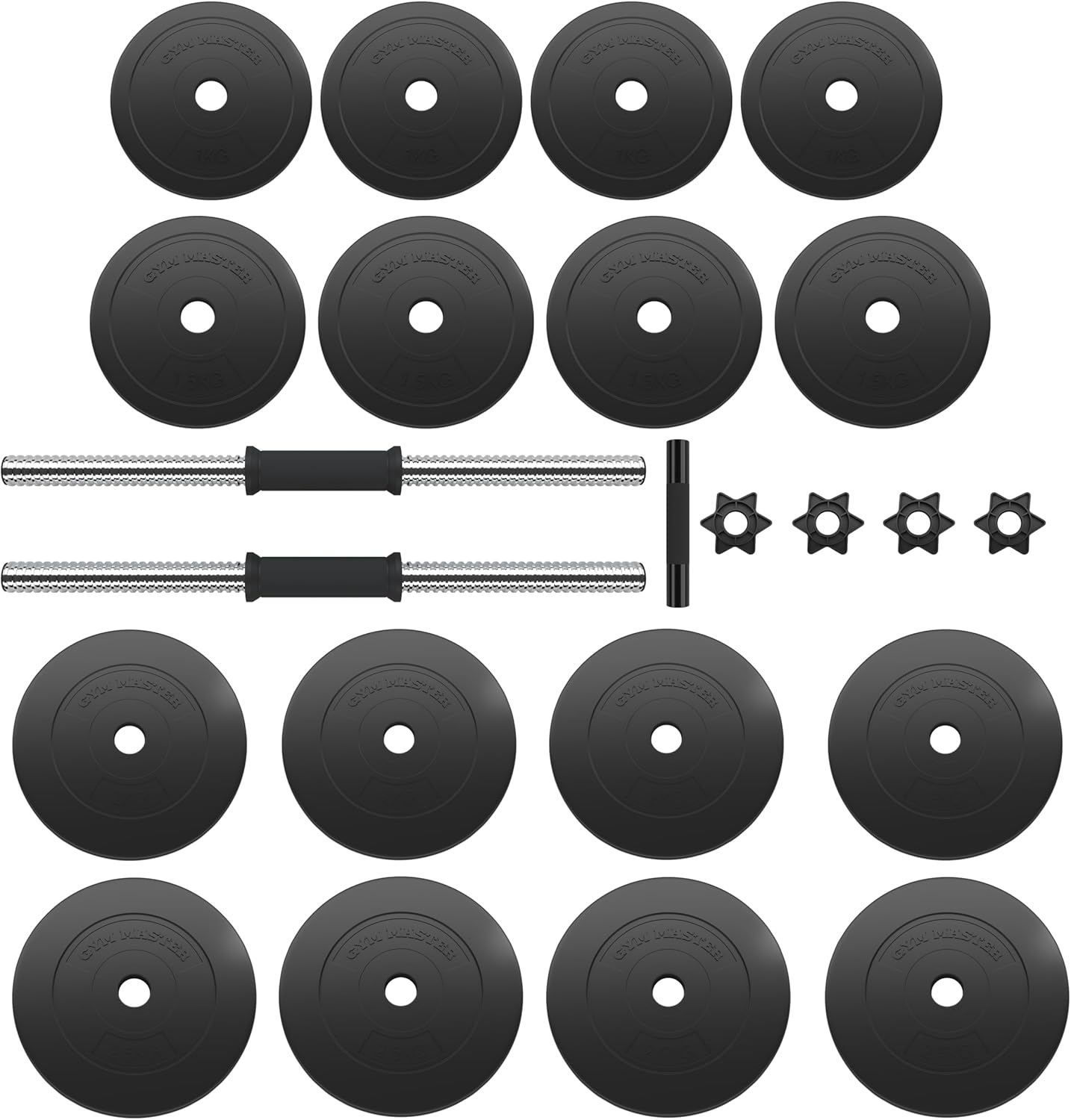 30kg Adjustable Dumbbell Barbell Weight Set