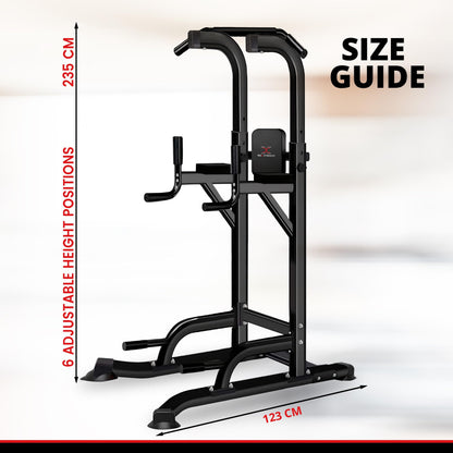 Max Strength Pull Up Bar Dip Station for Home Gym