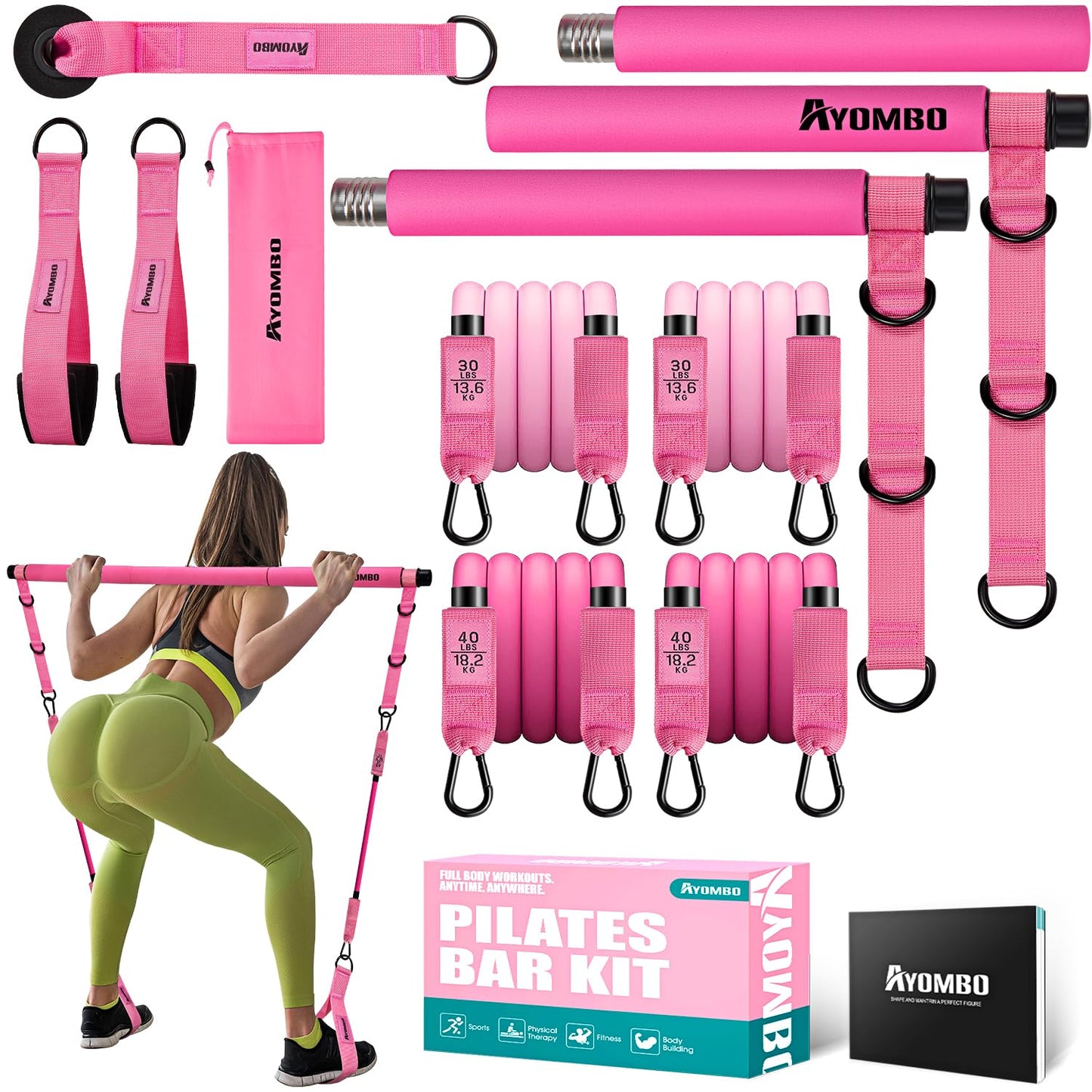 Pilates Bar Kit with Resistance Bands