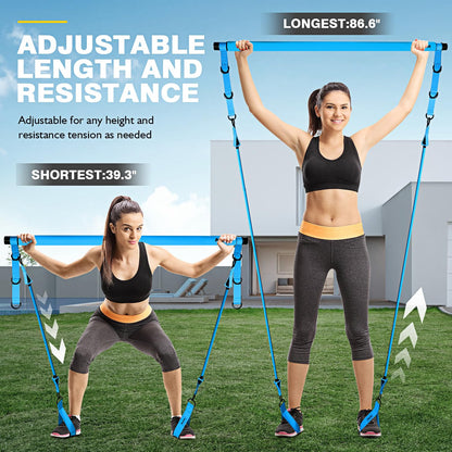 Pilates Bar Kit with Resistance Bands