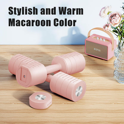 Adjustable Dumbbell Set of 2, 4 in 1 Hand Weights for Men/Women at Home