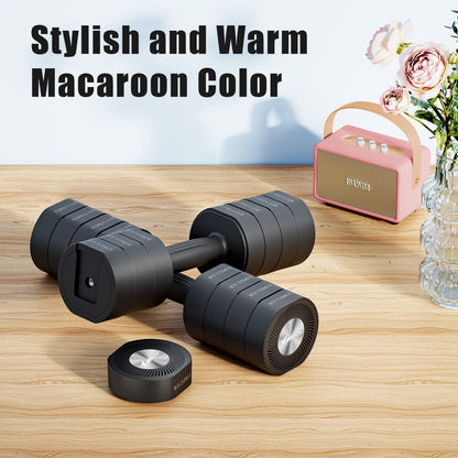 Adjustable Dumbbell Set of 2, 4 in 1 Hand Weights for Men/Women at Home