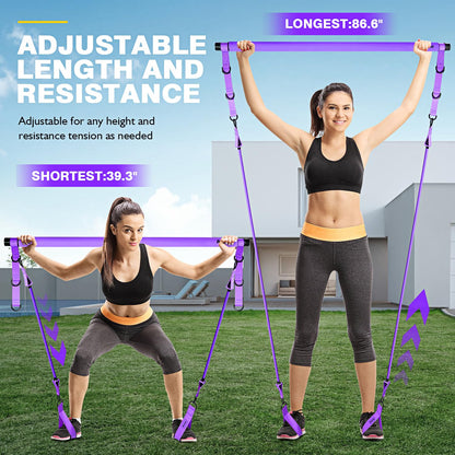 Pilates Bar Kit with Resistance Bands