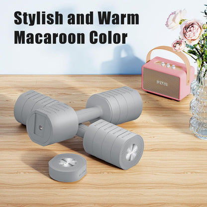 Adjustable Dumbbell Set of 2, 4 in 1 Hand Weights for Men/Women at Home
