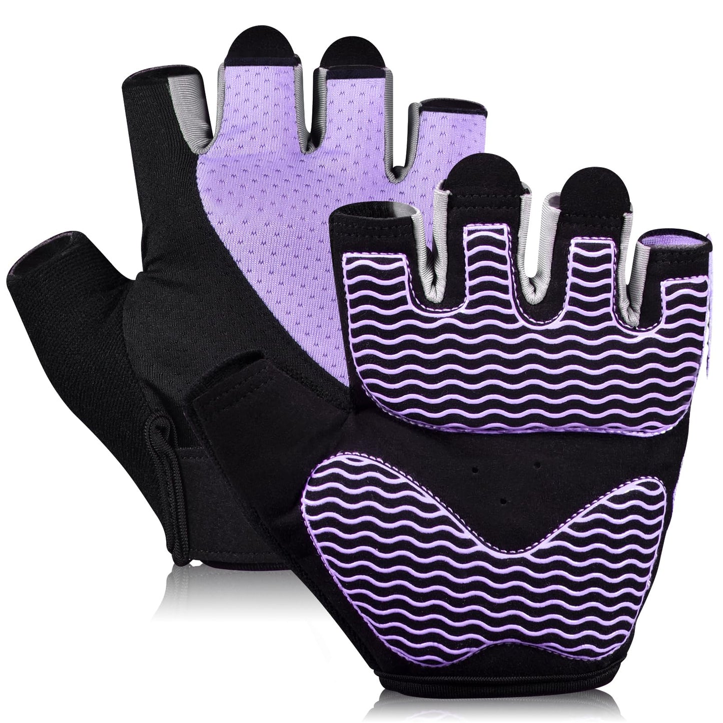 Gym Gloves, Workout Gloves, Fingerless Gloves for Weightlifting