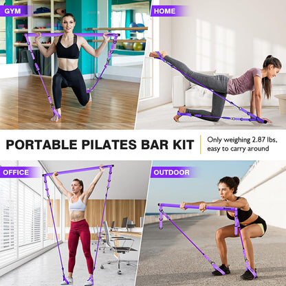 Pilates Bar Kit with Resistance Bands