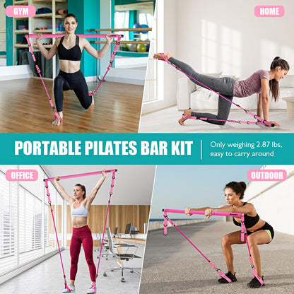 Pilates Bar Kit with Resistance Bands