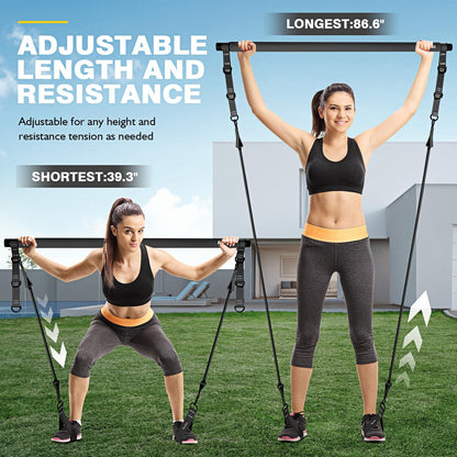 Pilates Bar Kit with Resistance Bands