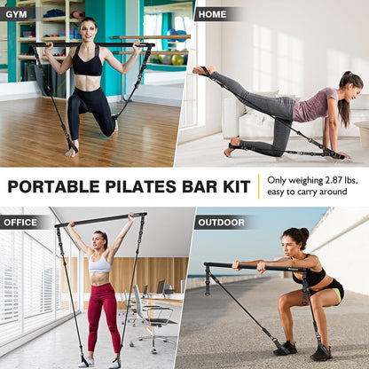 Pilates Bar Kit with Resistance Bands