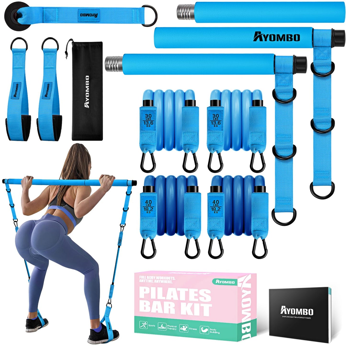 Pilates Bar Kit with Resistance Bands