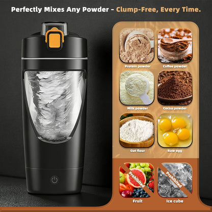 mountop Protein Shaker Bottle, USB-C Rechargeable