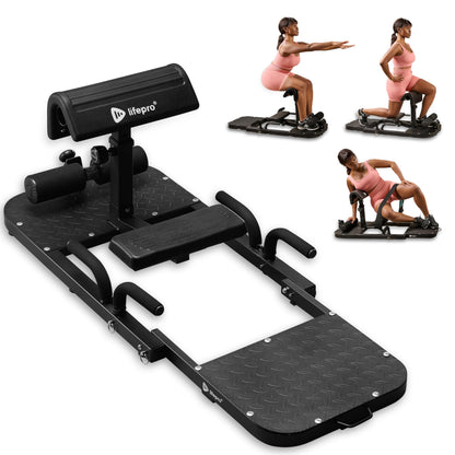 2-in-1 Squat & Glute Machine - Premium Squat Workout from Home
