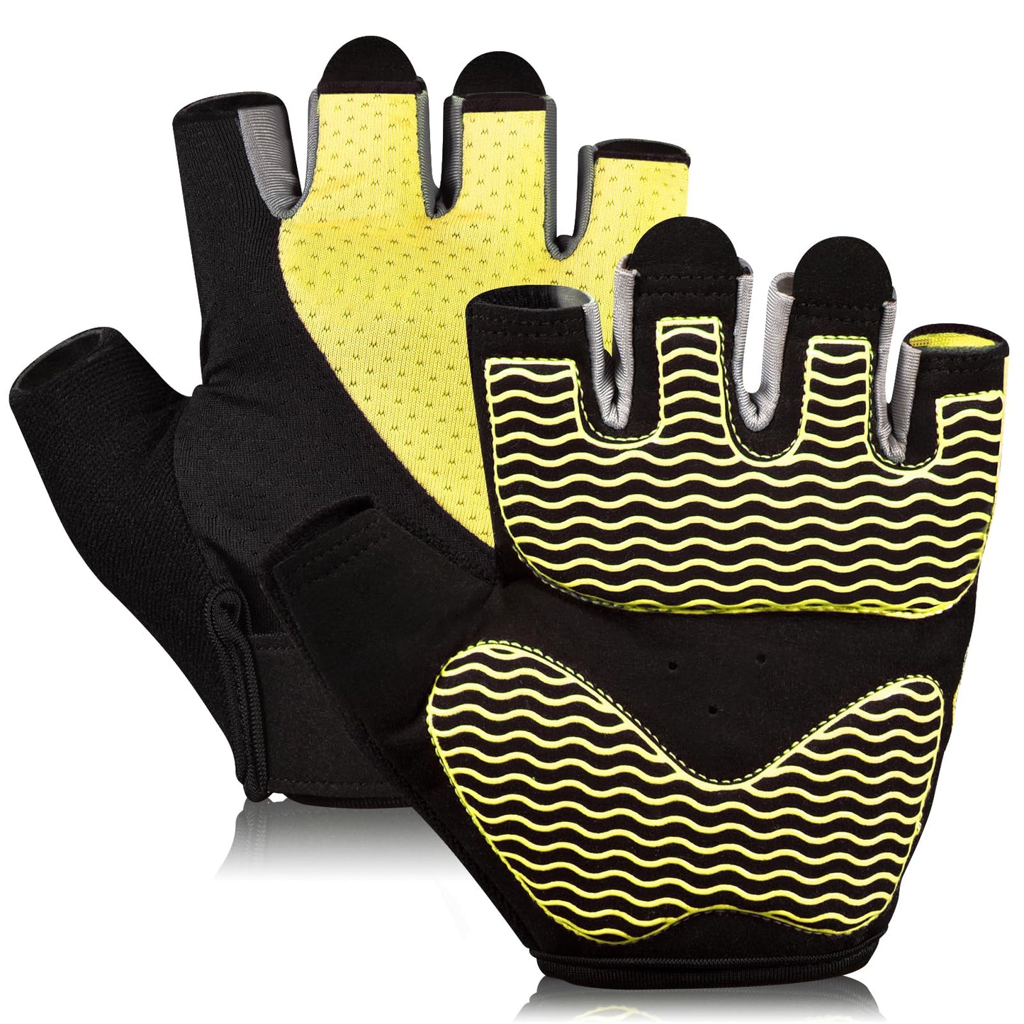 Gym Gloves, Workout Gloves, Fingerless Gloves for Weightlifting