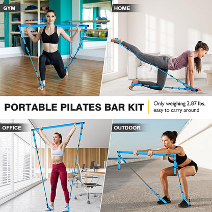 Pilates Bar Kit with Resistance Bands
