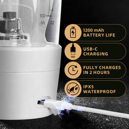 mountop Protein Shaker Bottle, USB-C Rechargeable